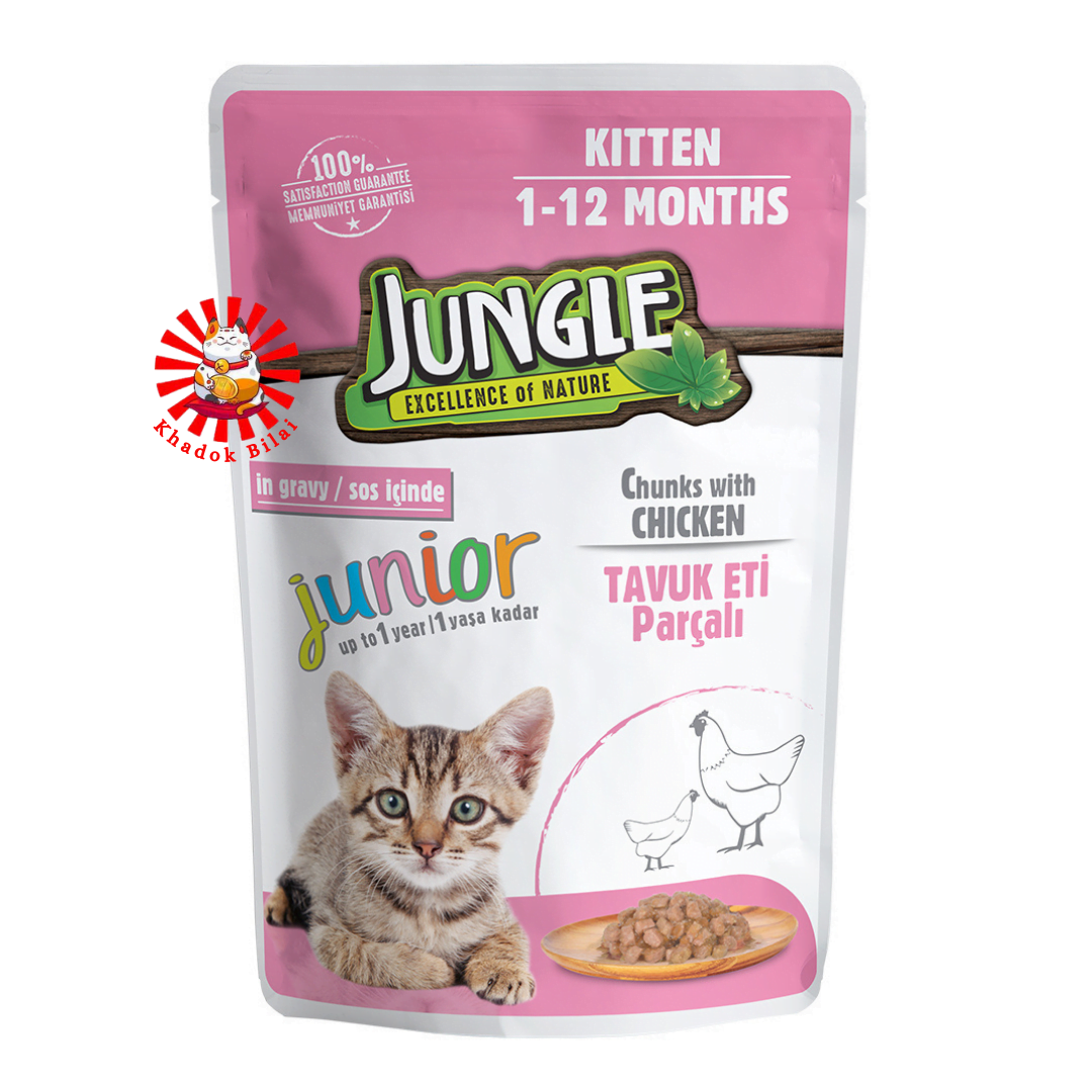 Jungle Kitten Pouch Chicken Flavor 100g (1-12 Month)