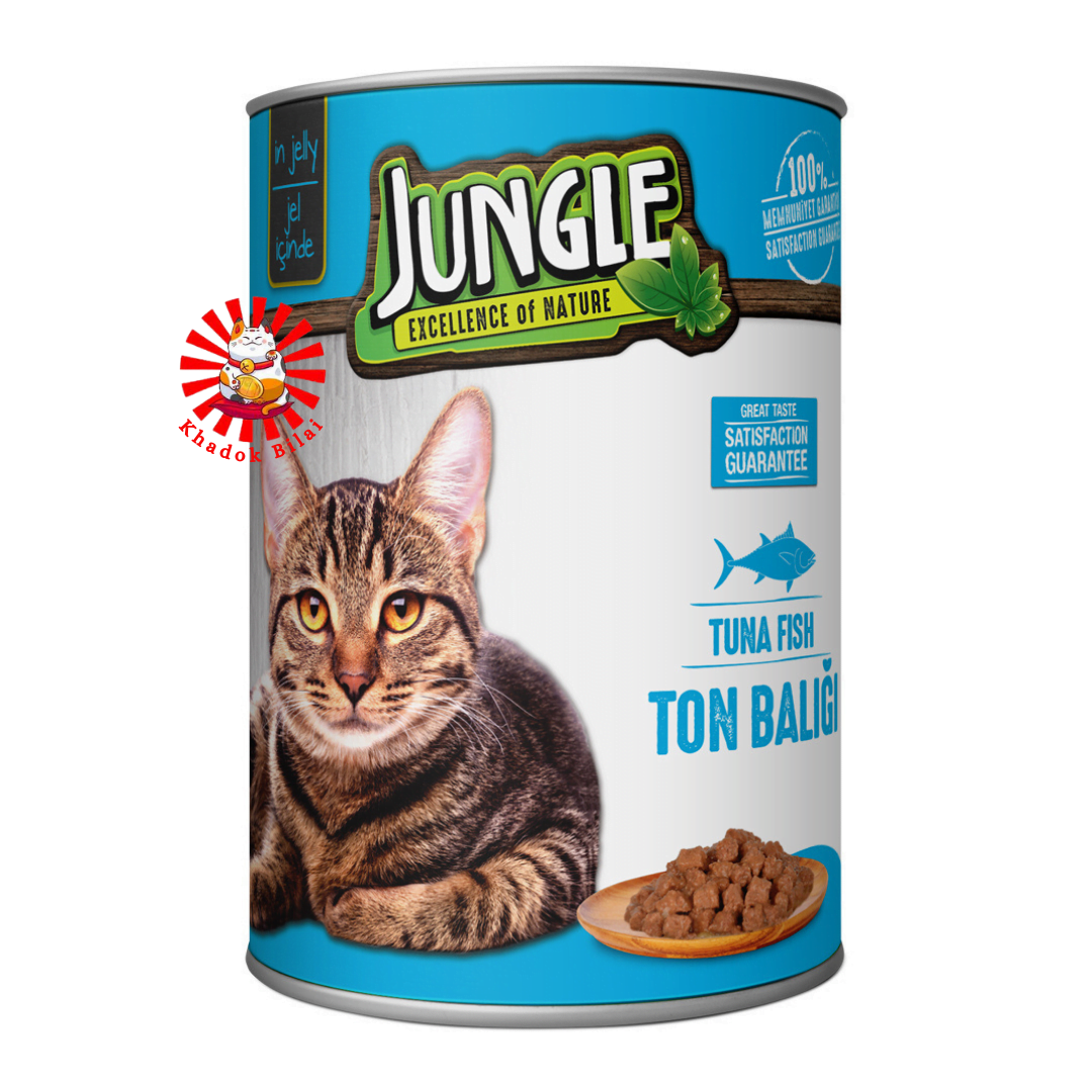Jungle Adult Can Cat Food Tuna Flavor 400g (1+ Year)