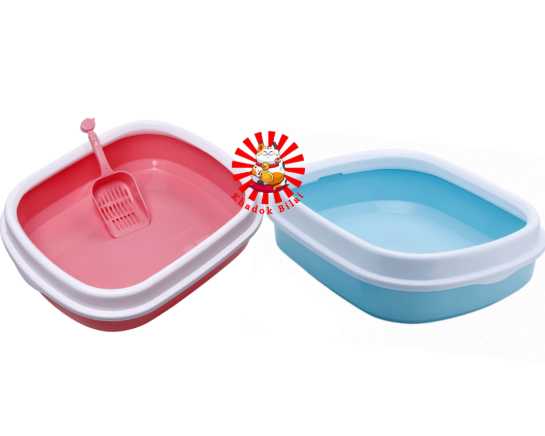 Litter Box With Scooper For Kitten & Adult Cat