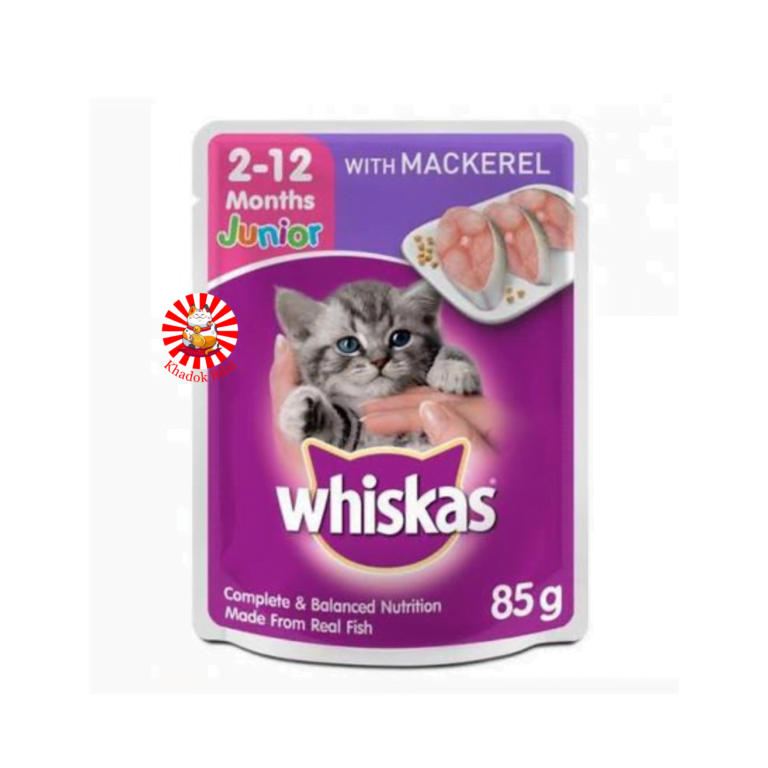 Whiskas Junior Pouch Mackerel Flavor 80g (2-12 months)