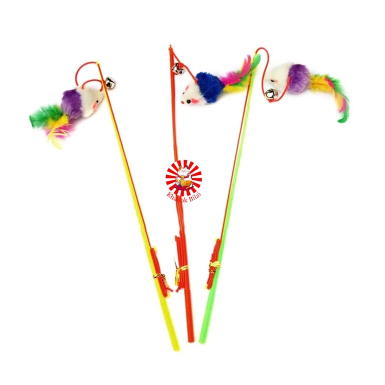 Teaser Toy With Feather Mouse