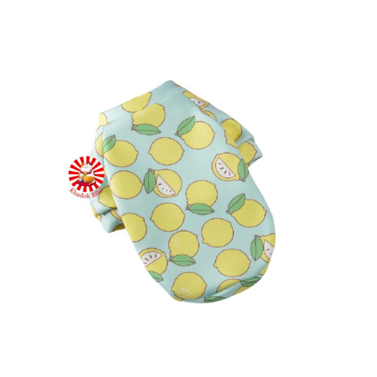Full Sleeve Pet Dress | Lemon Print