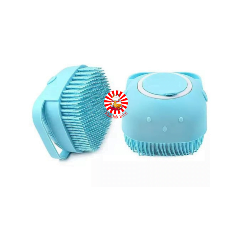Pet Grooming Bath Brush With Shampoo Dispenser