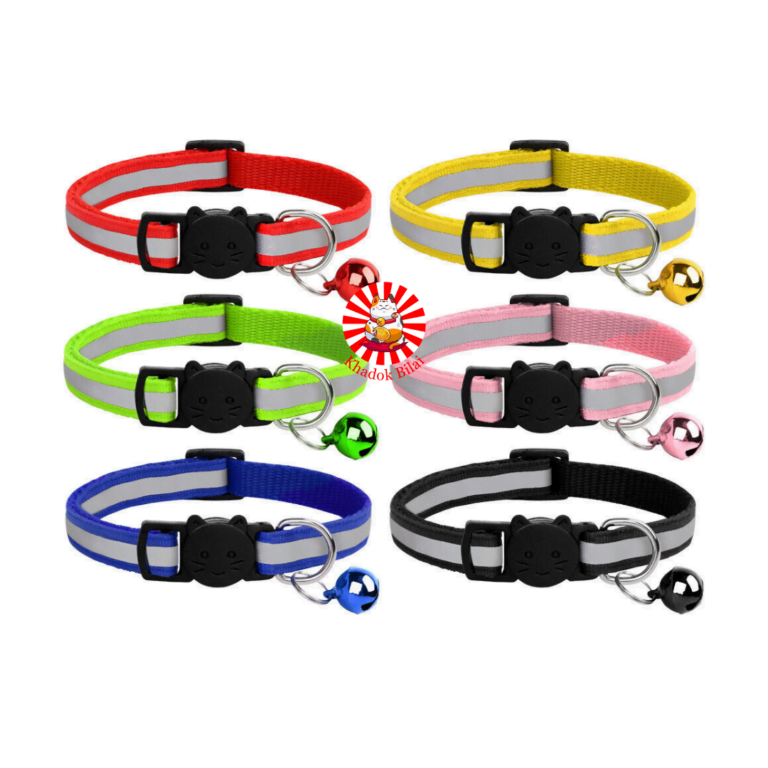 Reflective Neck Collar With Bell For Kittens & Cats | Adjustable (20 - 32cm)