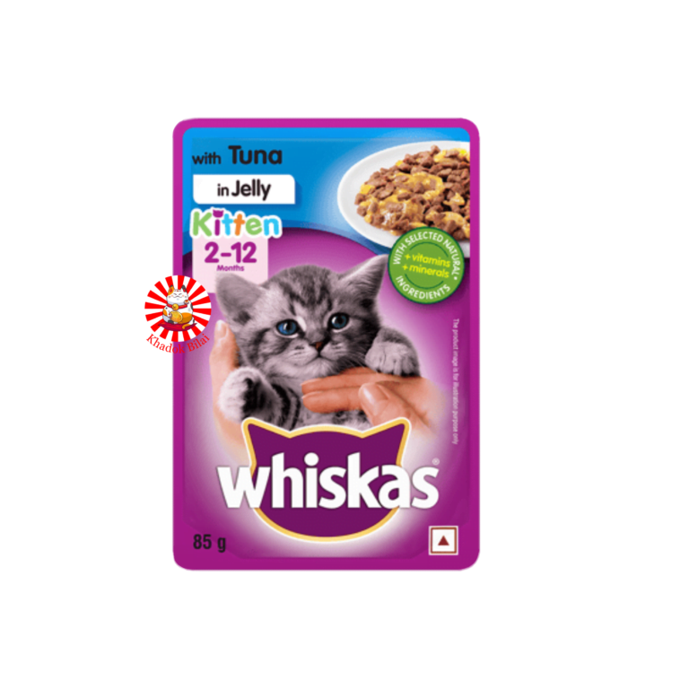Whiskas Kitten Pouch with Tuna in Jelly Flavor 80g (2-12 months)