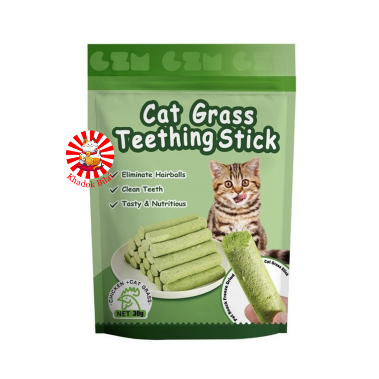 Cat Grass Teething Stick with Chicken Flavor 30g | 6 Pieces